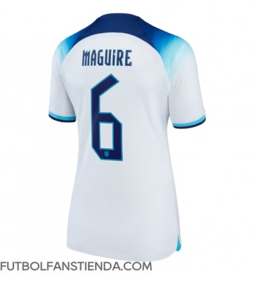 Inglaterra Harry Maguire #6 Primera Equipación Mujer Mundial 2022 Manga Corta